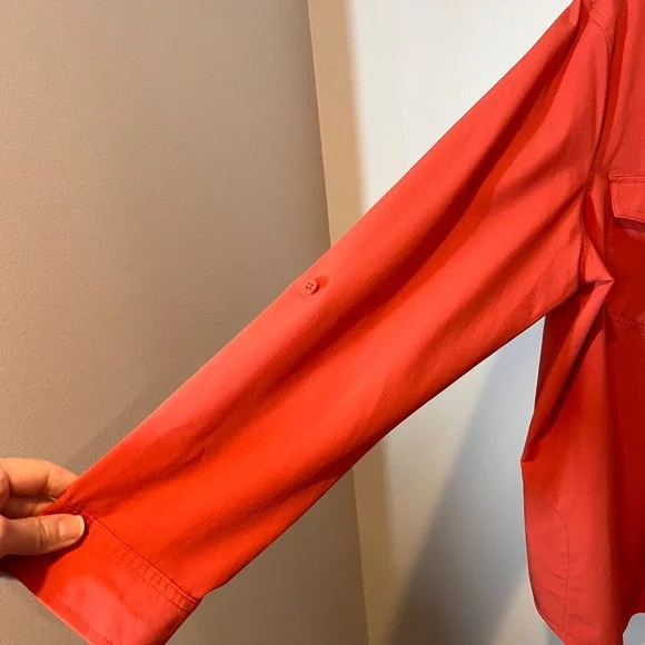 Eddie Bauer Womens Long Sleeve Departure Shirt Button Down Active Lightweight XL - Picture 6 of 15